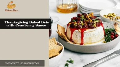 Thanksgiving Special Baked Brie with Cranberry Sauce - Kitchens Menu